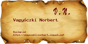 Vagyóczki Norbert névjegykártya
